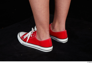 Stacy Cruz foot red sneakers shoes 0004.jpg